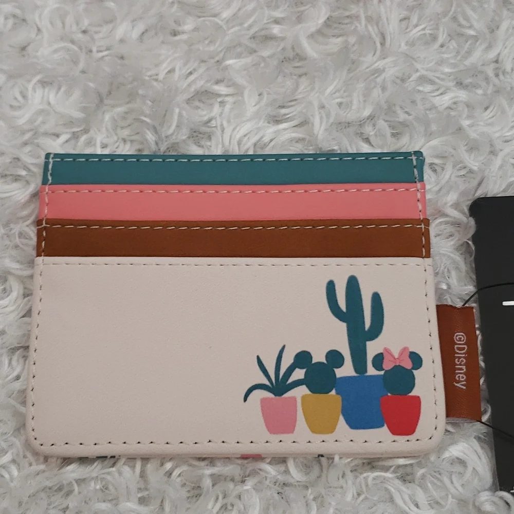 Loungefly Disney Mickey Cactus mini backpack and cardholder